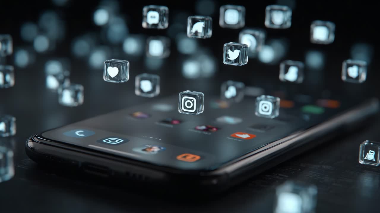 A Modern Smartphone Surrounded by Floating Social Media Icons, Illustrating the Digital Connectivity and Engagement of Today’s Communication Landscape