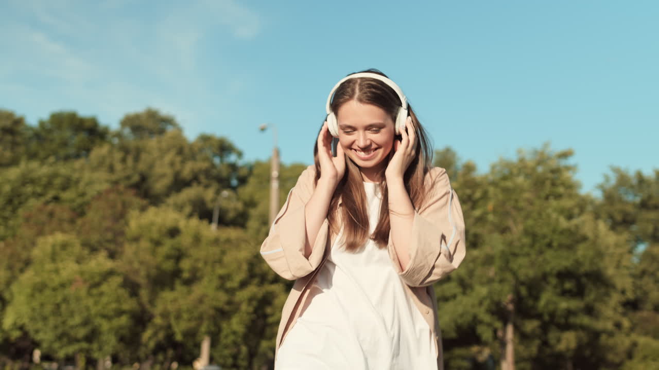 Woman Enjoying Time in Summer Park