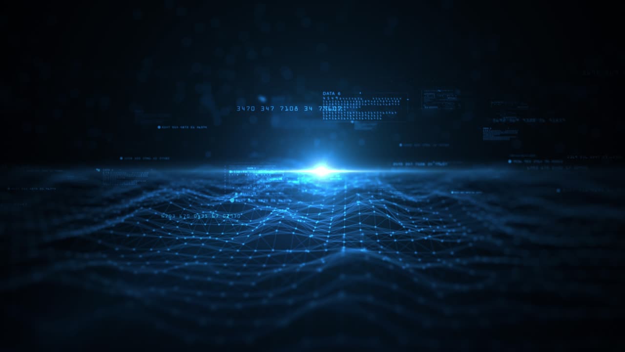 Technology Digital Big Data Connection, Digital Cyberspace, Digital Data Network and Blockchain Connections, Global Network Background Concept.