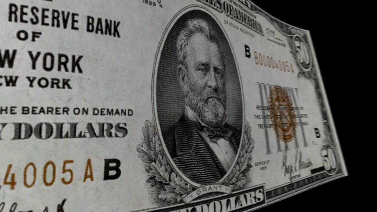 Vintage 50 Dollar Bill Images