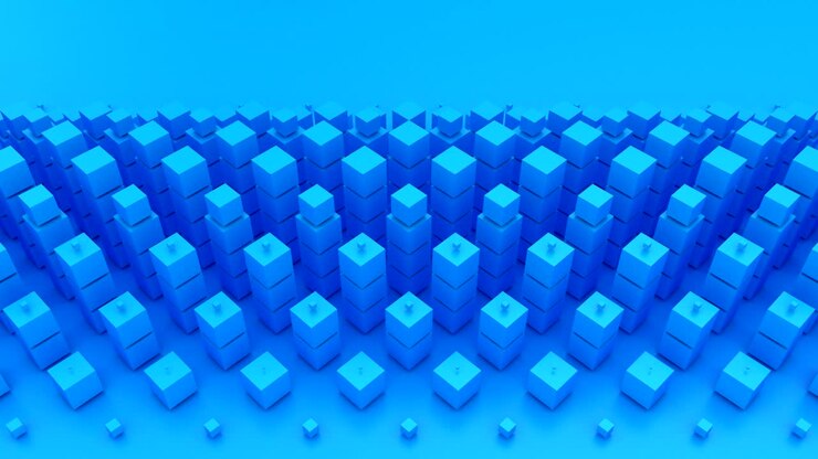 Cubes Form A Wave