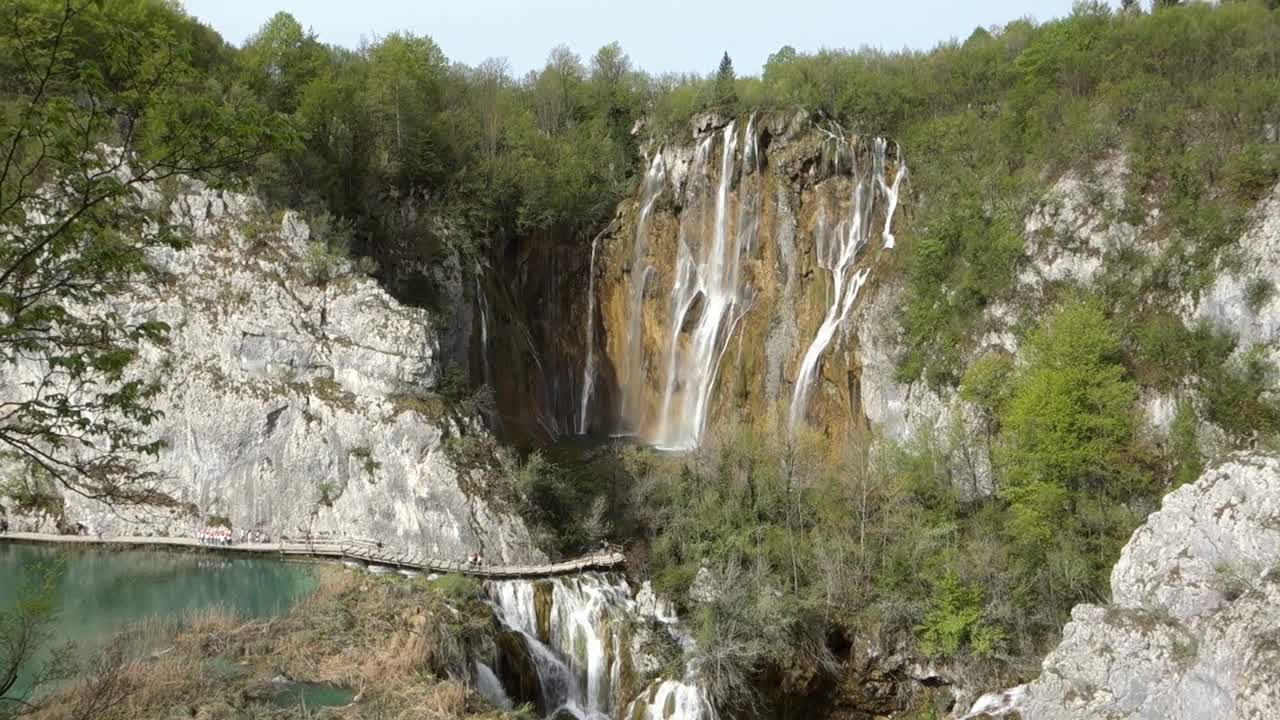 spectacular waterfalls and lakes of Plitvice Lakes National Park, in Croatia