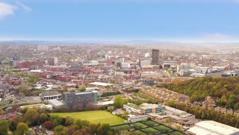 corazón de la ciudad sheffield yorkshire inglaterra centro