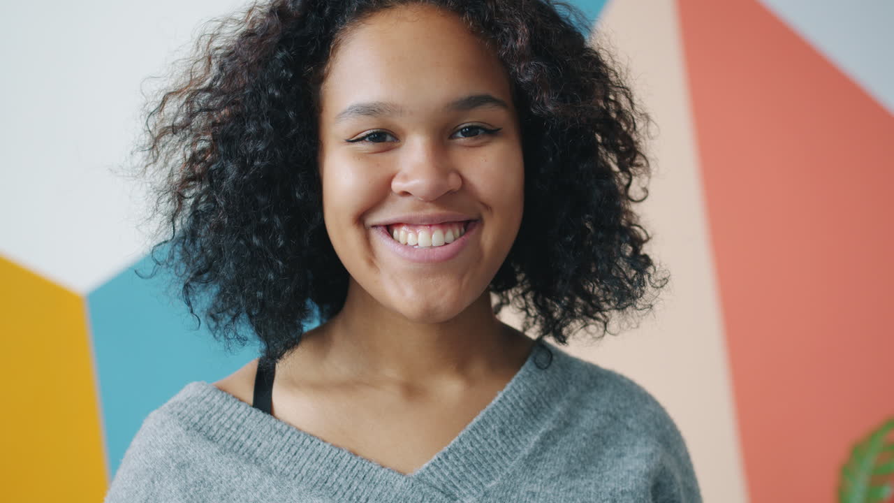 Portrait of a Smiling Young Woman