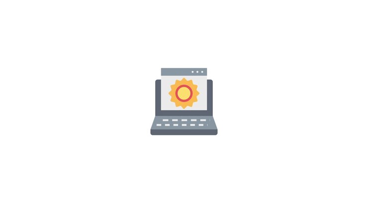 Laptop Displaying Award Badge and Sparkles Animation