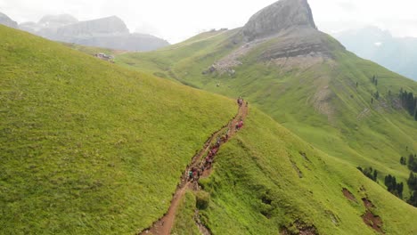 hiking at dolomites italy with a dji mavic air and a yi 4k+ in a stabiliser