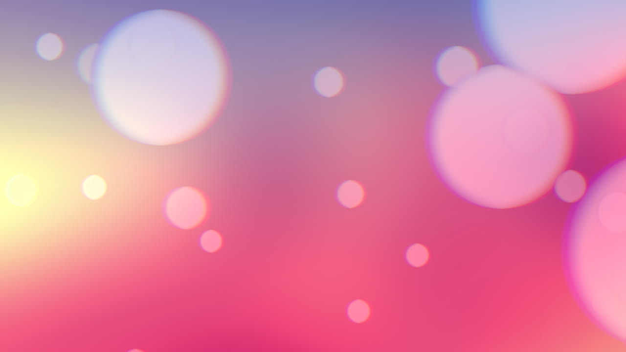 빨간색 gradeint 배경에 흰색 둥근 보케와 반짝임을 날립니다.