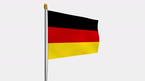 deutsche flagge schwankt im wind - alphachannel_267.mov