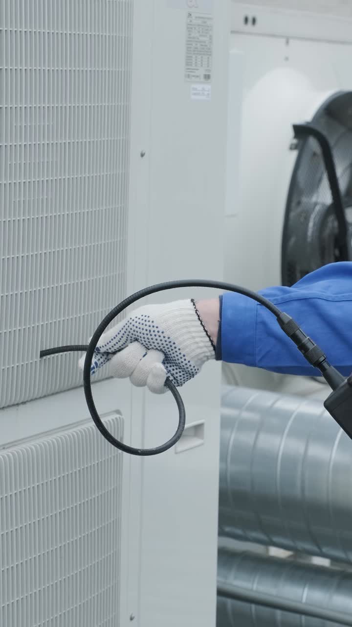HVAC System Inspection with Endoscope