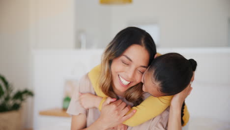 Face,-home-and-hug-with-mother