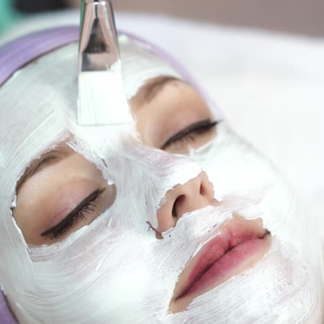 girl relaxing in spa salon