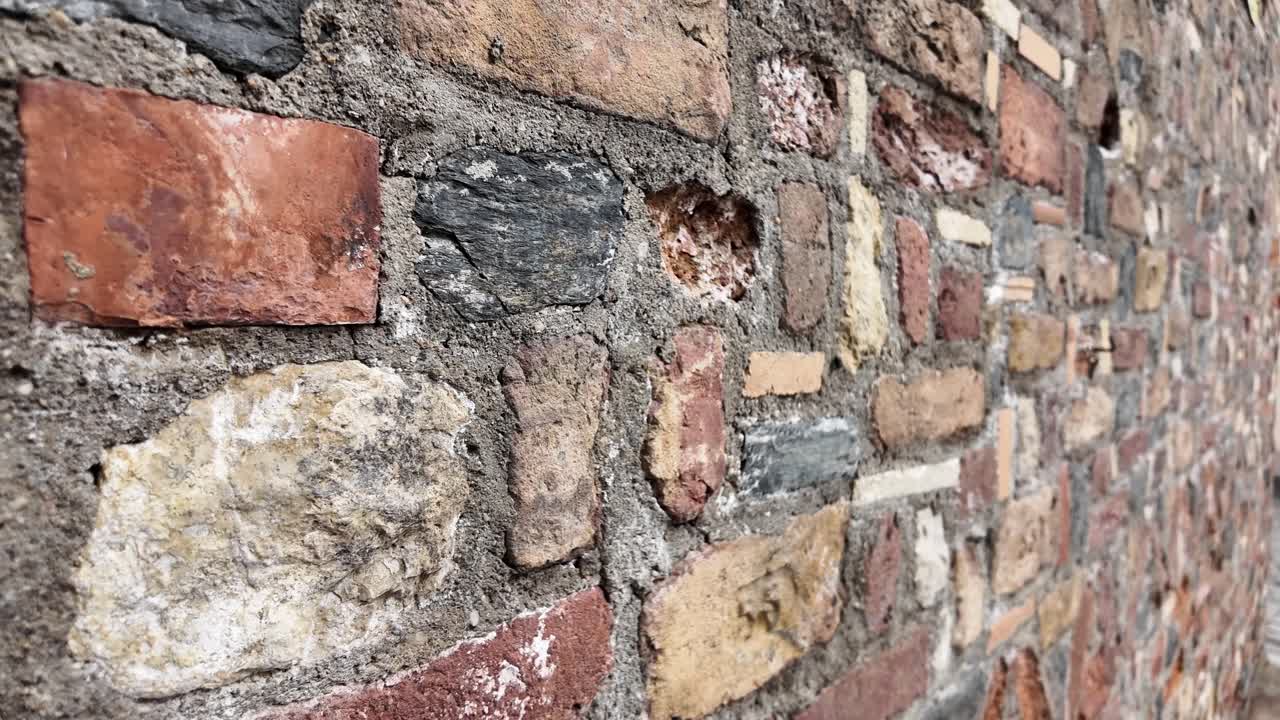 primer plano de una pared de ladrillo
