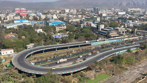 timelapse shot of bridge in navi mumbai maharashtra india 4k