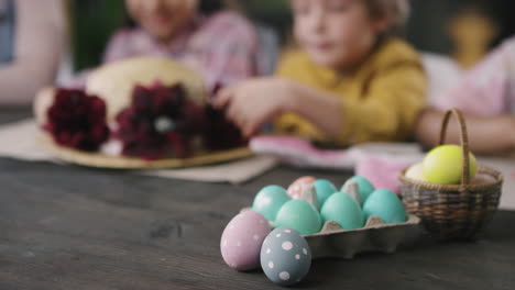 Kids Preparing for Easter