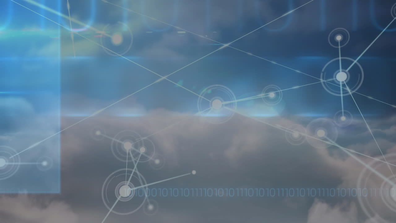 바이너리 코딩을 통한 연결 네트워크의 애니메이션