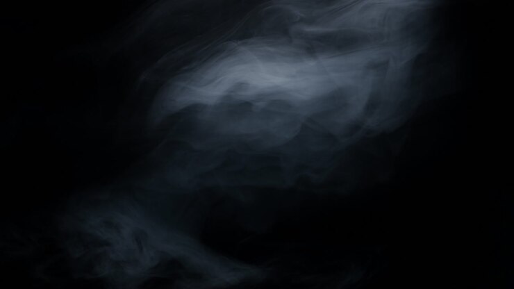 Haze smoke swirling on black background 09