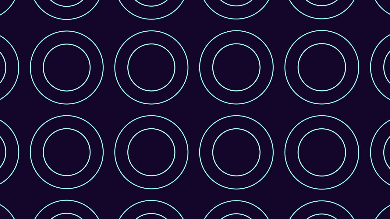 Symmetrical blue and white circle pattern on dark background