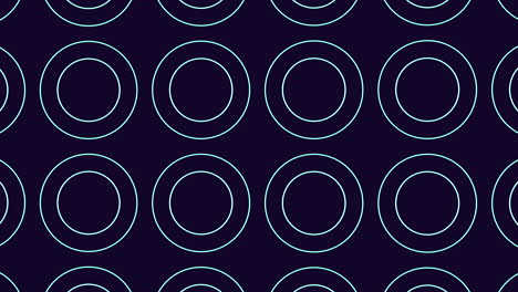 symmetrical blue and white circle pattern on dark background