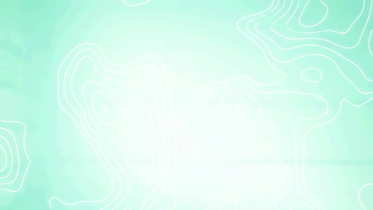 희미한 초록색과  ⁇ 색 배경에 움직이는  ⁇ 색 윤 ⁇  선의 애니메이션