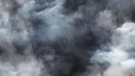 the movement of dark clouds and thunderstorms in the sky, cumulonimbus clouds