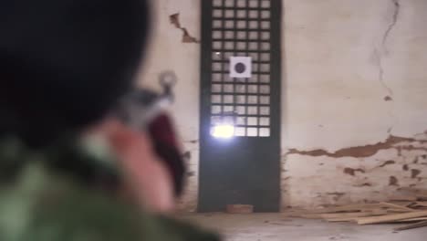 rifle shooting practice at a shooting range