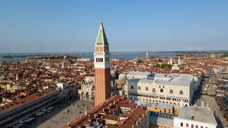 venice italy saint mark's square aerial drone footage 2