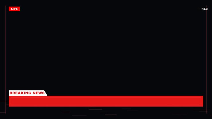 Breaking News Broadcast Graphic Overlay with Live Indicator