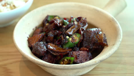 dried bak kut teh with rice