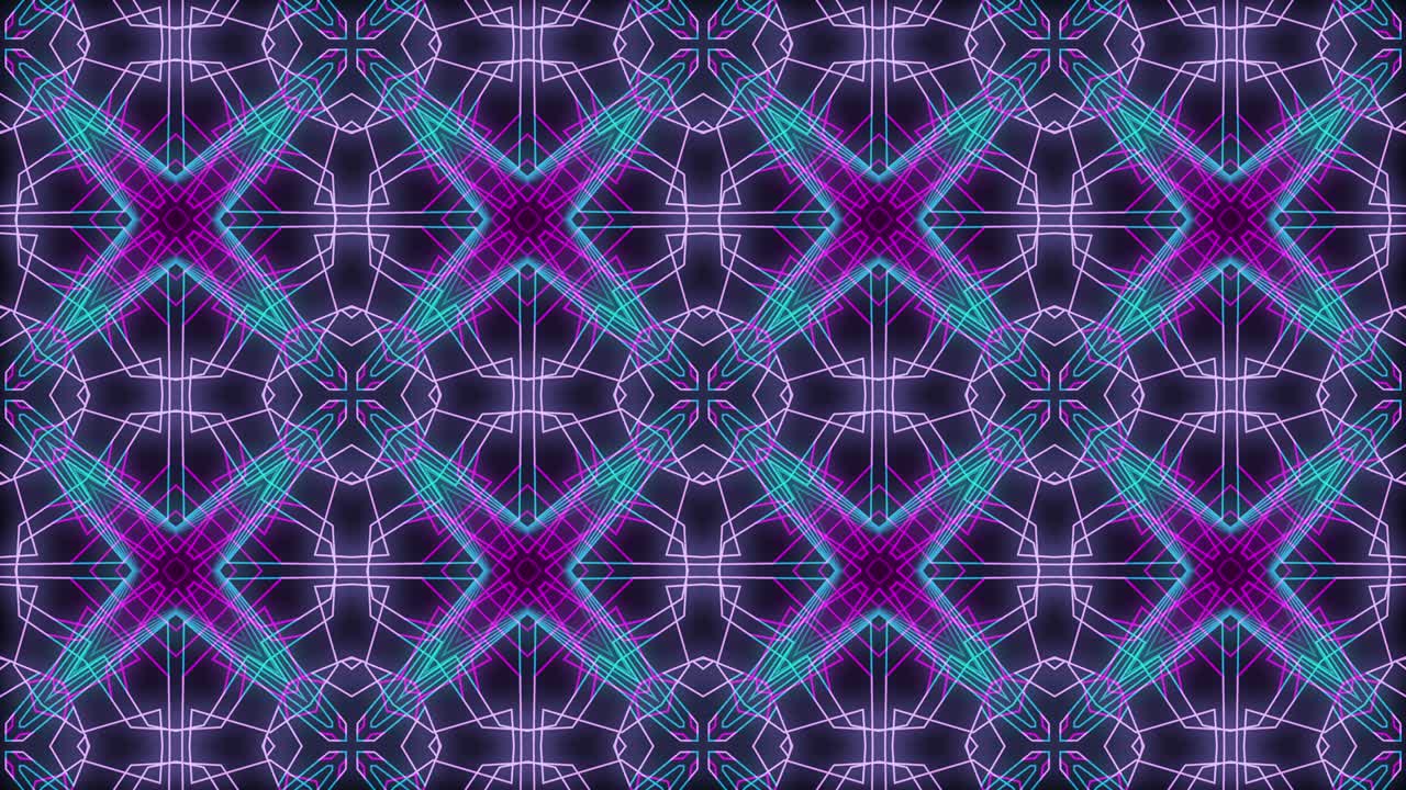4k caleidoscopio de neón vj bucle líneas abstractas animación de bucle de fondo