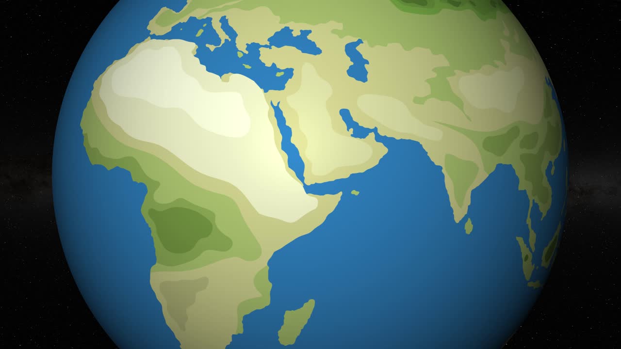 la tierra animada se acerca a río de janeiro, brasil