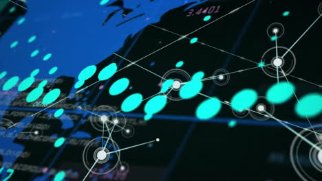 Animación-De-Redes-Y-Procesamiento-De-Datos-Digitales-Sobre-El-Mapa-Mundial