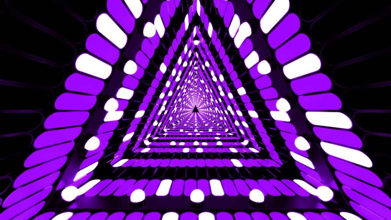 triángulo púrpura bucle corredor de fondo digital