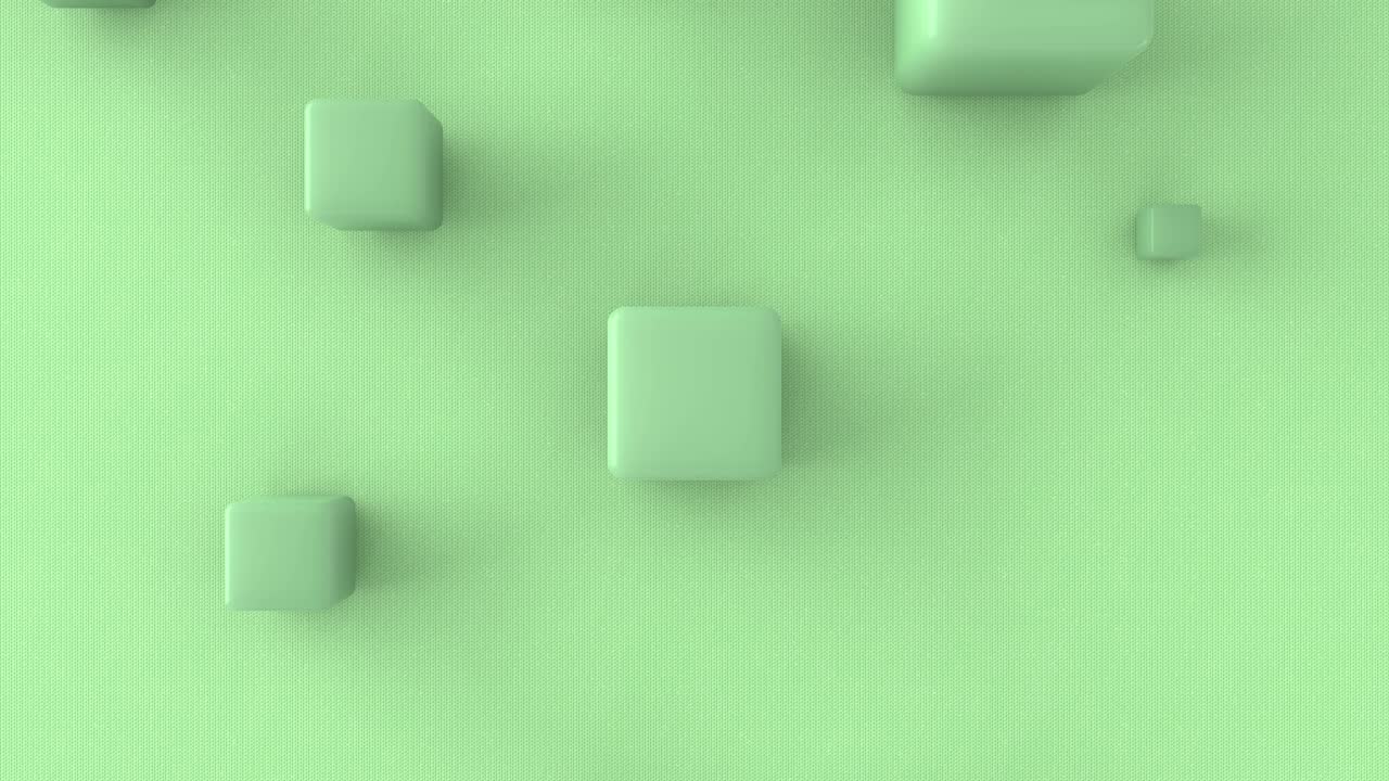 추상적인 모노크롬 파스텔 배경의 3d 루프 모션 디자인, 세로 모양의 cgi 기하학적 그림이 천천히 상승합니다.