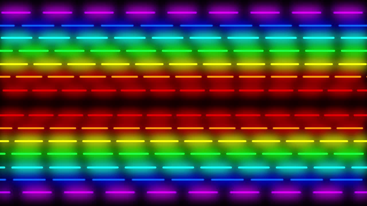 Neon line illumination animation motion graphics