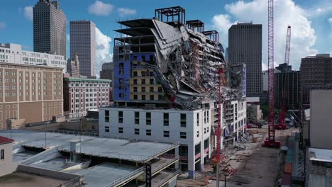 hard rock hotel demolition in new orleans, louisiana