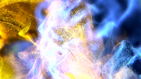 abstract motley fume, particle animation, looping