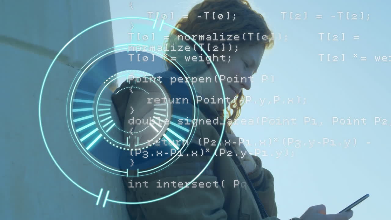 Using smartphone with animation coding interface overlay in school setting