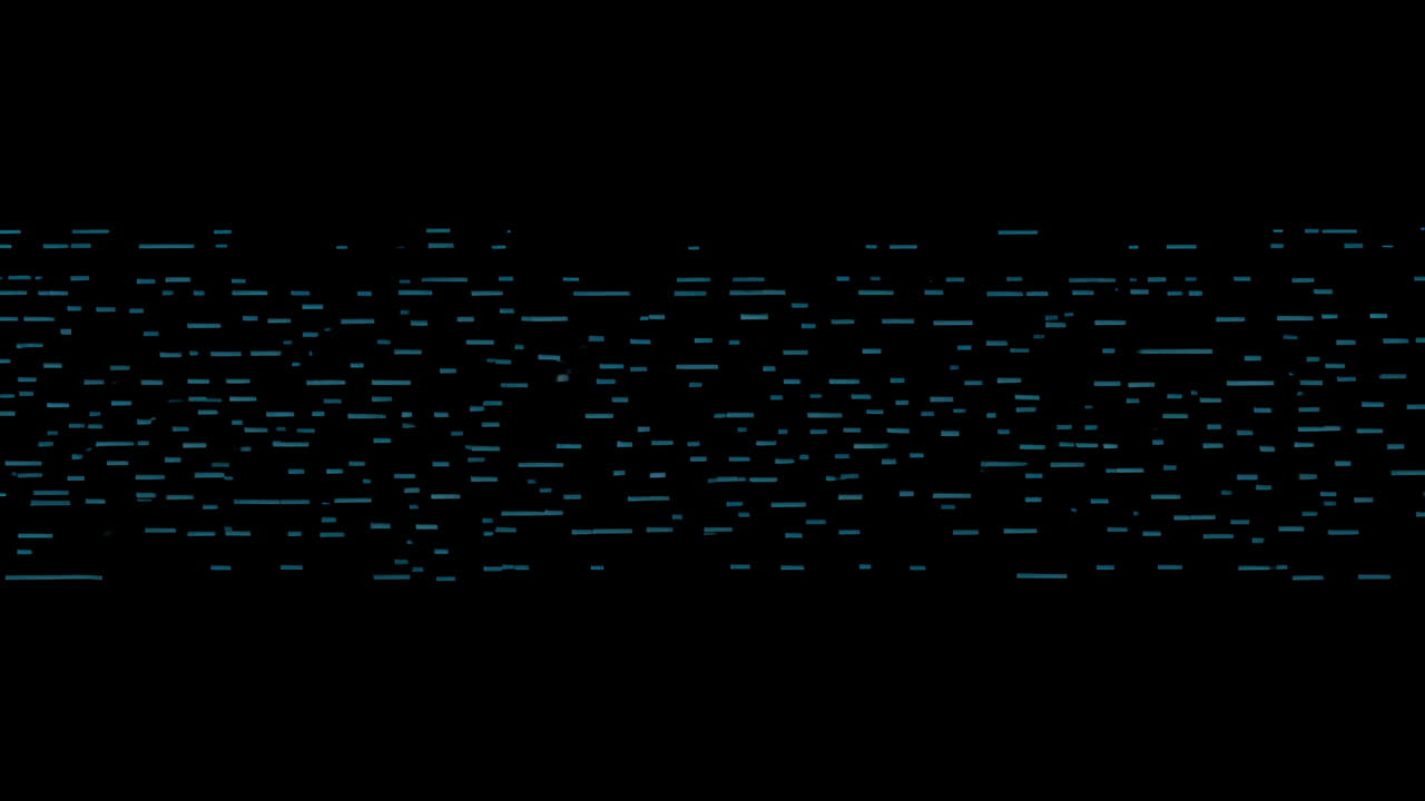 Animation of blue lines moving on black background