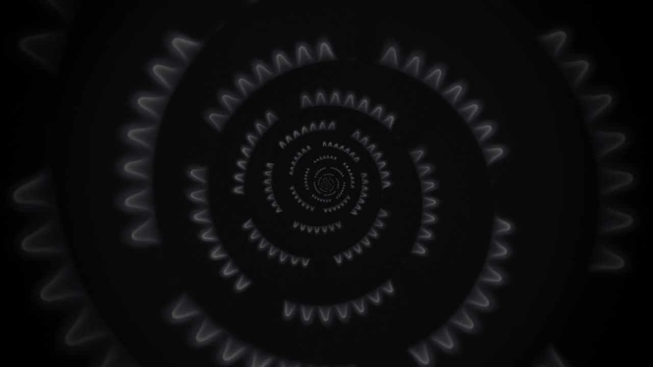 rotación abstracto gris oscuro llamas de fuego en espiral