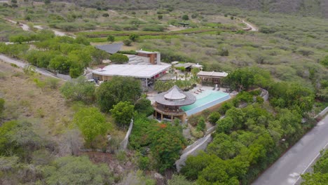 aerial view of luxury villa in ocoa bay, dominican republic