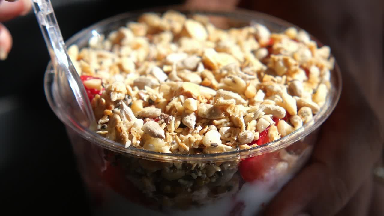 Delicious Yogurt Parfait with Strawberries and Granola