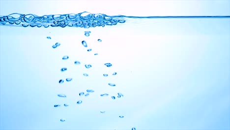 close up water in slow motion