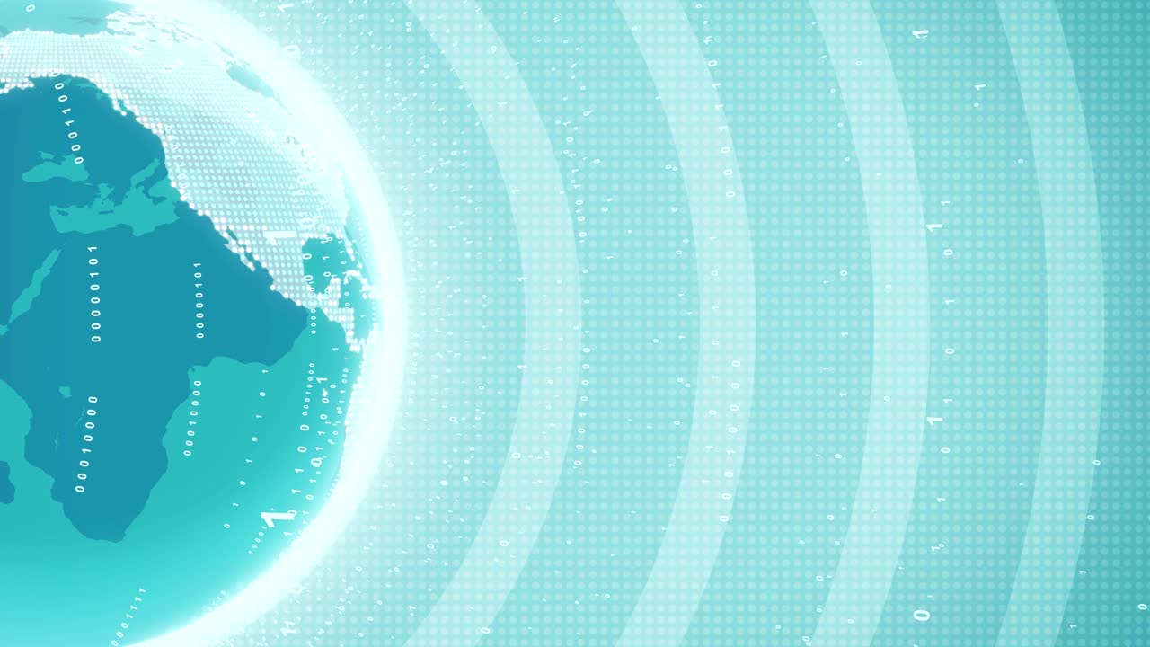 지구 지구 홀로그램과 함께 미래의 배경 hud 애니메이션