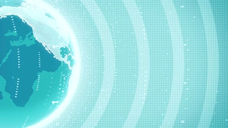 futuristic background with globe earth hologram hud animation