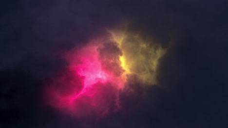 dramatic glowing clouds