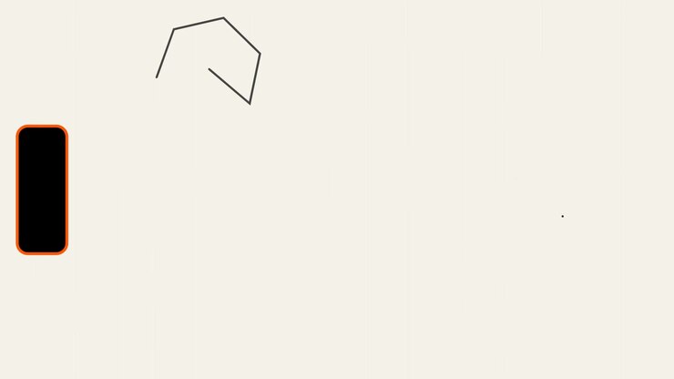 Abstract Geometric Line Animation with Pulsing Smartphone Icon