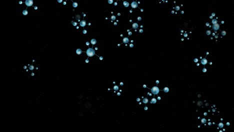 4k loopable abstract molecule, dna animation
