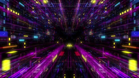 volando sobre un fondo de movimiento abstracto, una placa de circuitos futurista, placa madre digital. cuadrícula digital, procesamiento de cpu, red digital, computación, juegos de gpu, web, internet. bucle de renderización 3d