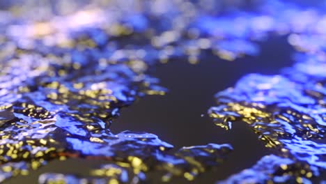 abstract gold liquid with animated reflections. golden wave and ripple motion background.