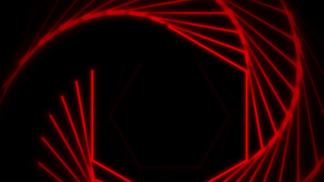 Bright red laser lines abstract hi-tech motion background